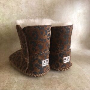 UGG Cassie Leopard Baby Booties